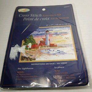 Crafter's Square "The Lighthouse" Cross Stitch Kit NIP